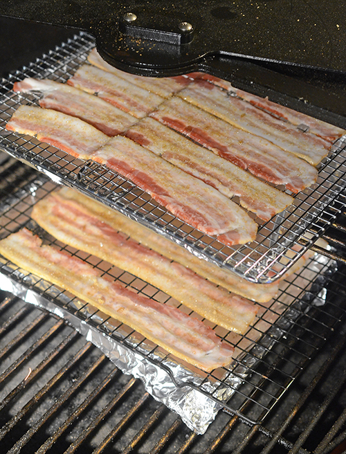 Nibble Me This: Brown Sugar and Honey Bacon Smoked on a Pellet Cooker