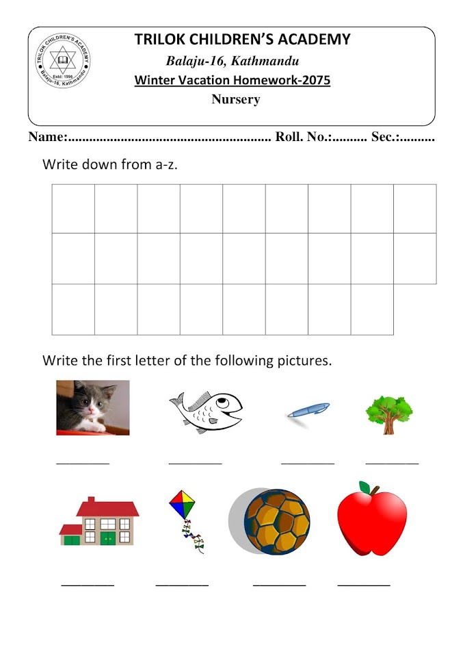 Free preschool worksheets age 3-4 image