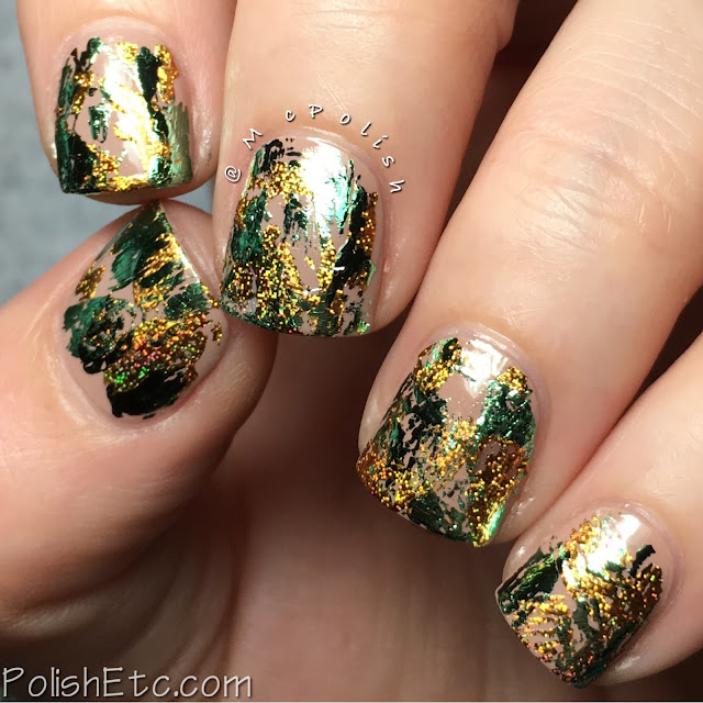 Green and Gold Nail Foils for the #31DC2016Weekly - McPolish