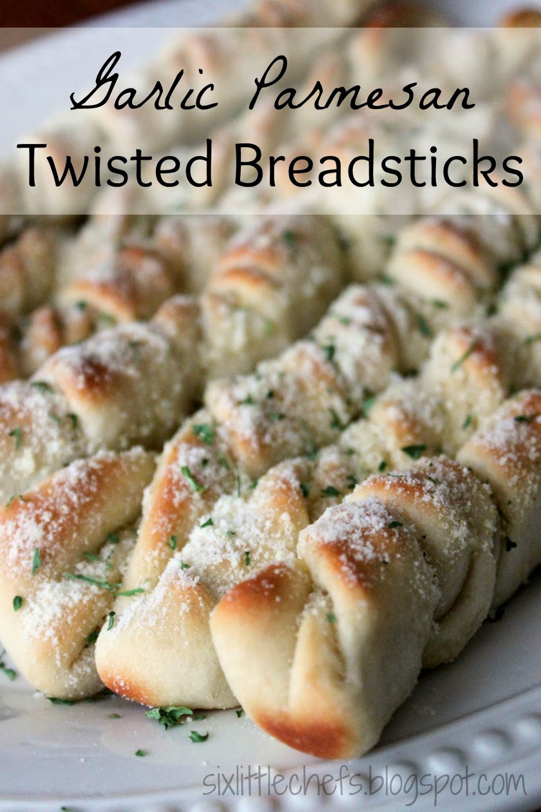 Six Little Chefs Garlic Parmesan Twisted Breadsticks