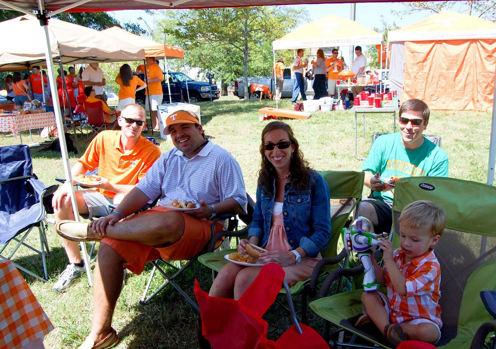 Josh, Whitney, Colton, & Carrington Tailgate and UT game!