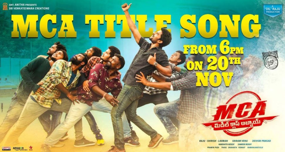 Lyric song title by lyrics : MCA Title Song Lyrics – Middle Class Abbayi (2017) | Nani, Sai ...