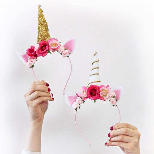 Disfraz Arcoiris Mujer Diadema De Oreja De Cuerno De Disfraces