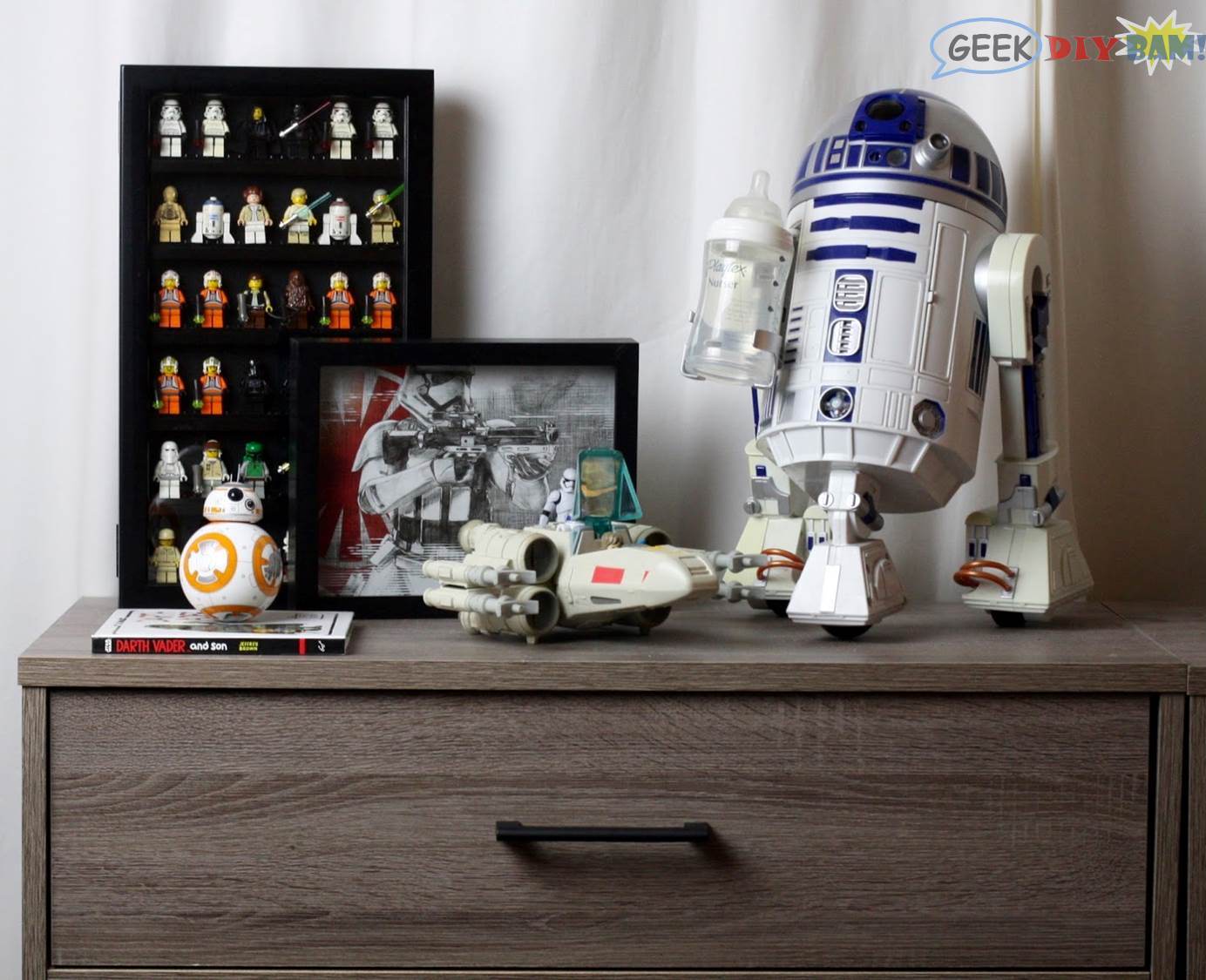 Geek Diy Bam Star Wars Theme Baby Nursery Display Diy