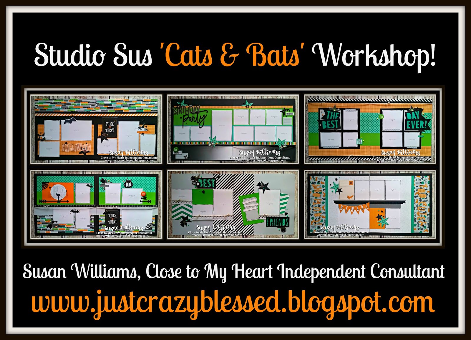 'Cats & Bats' Scrapbooking Workshop!