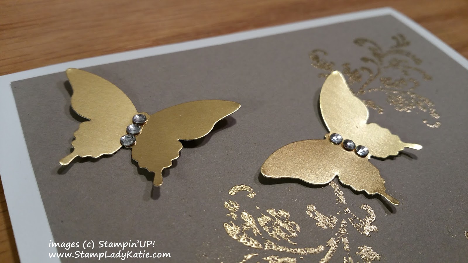 Gold Foil Butterflies for a Golden Anniversary