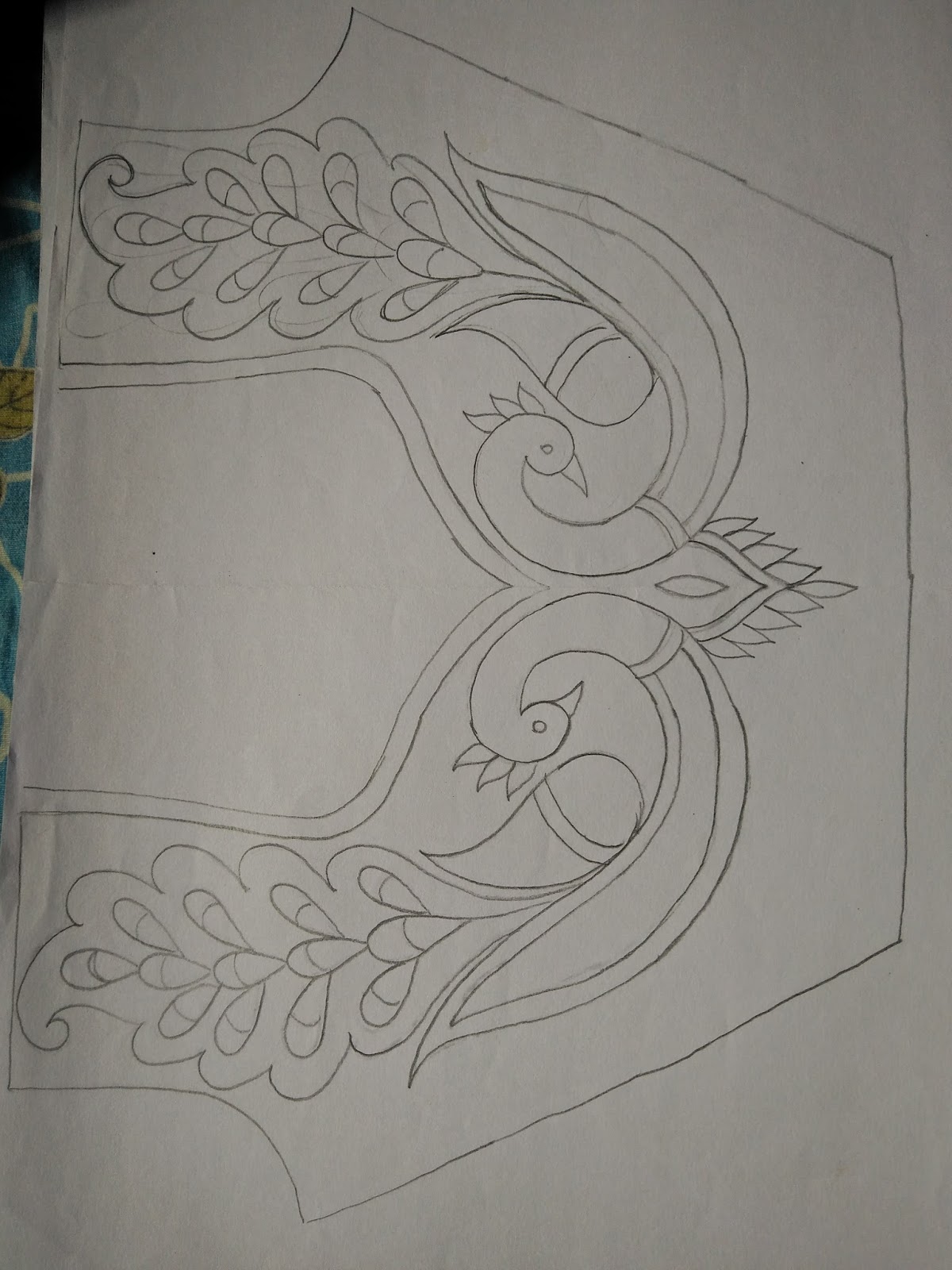 Fdg Help Blouse Neck Design Paper Hand Embroidery Paper Blouse