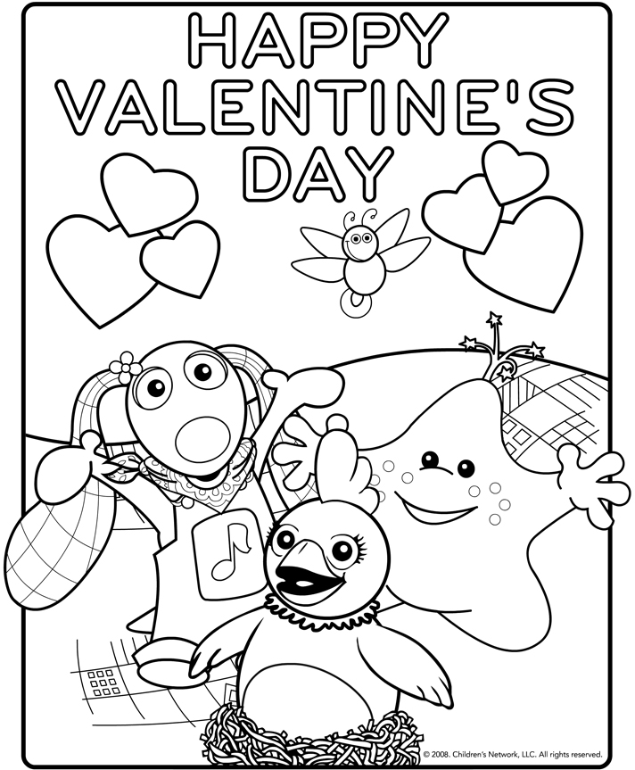 valentine coloring stationary pages - photo #41