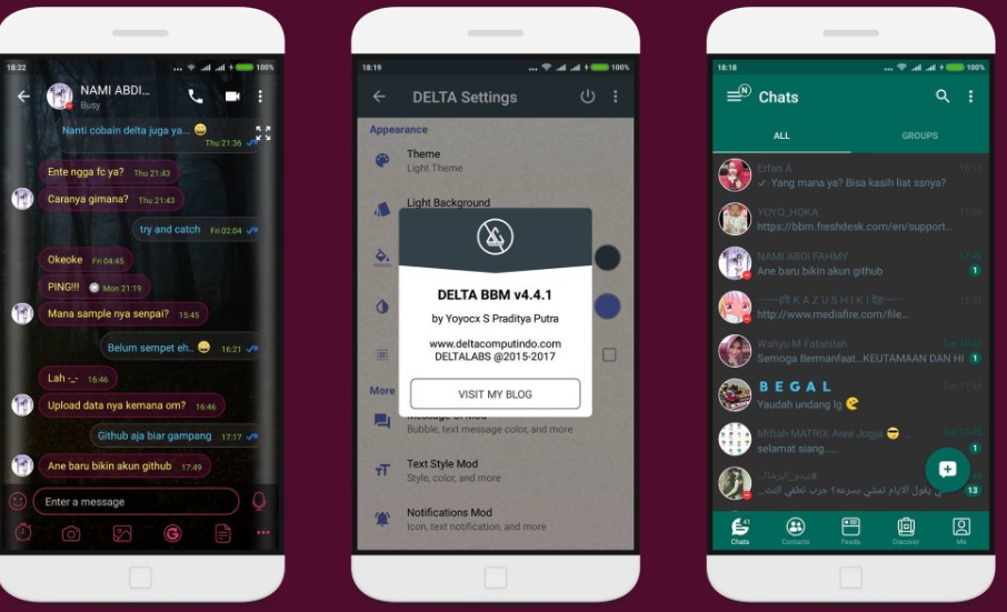 Download BBM Mod Delta Terbaru 2017 v4.4.1 (BBM 3.3.2.31) Update