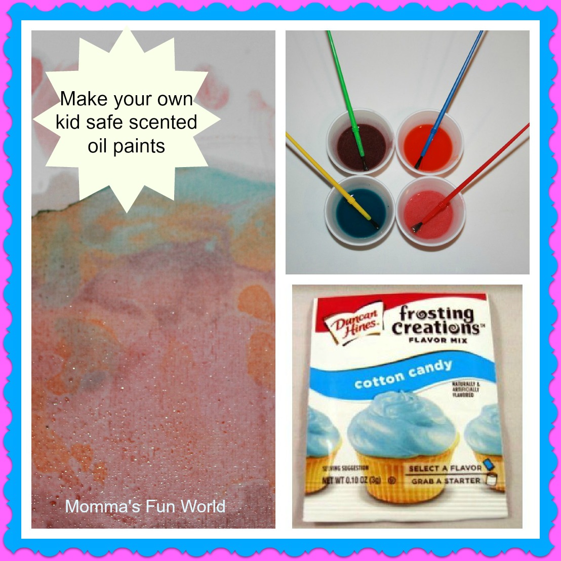 Momma's Fun World: Make your own kid safe scented oil paint