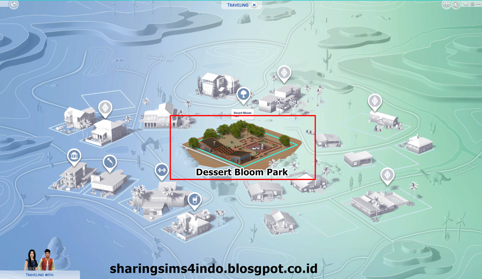Симс 4 карта оазис спрингс
