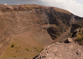 The crater of Vesuvius as it is today