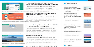 Infinity JLB Best Free AMP Blogger Templates For bloggers