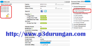 setting custom domain blogspot di name.com