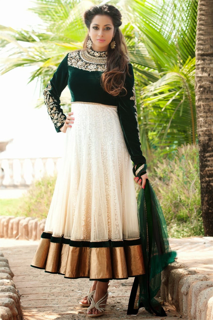 New Designers Stylish Floor Length Bridal Wear Anarkali Frocks Collection - Beautiful Indian Dresses