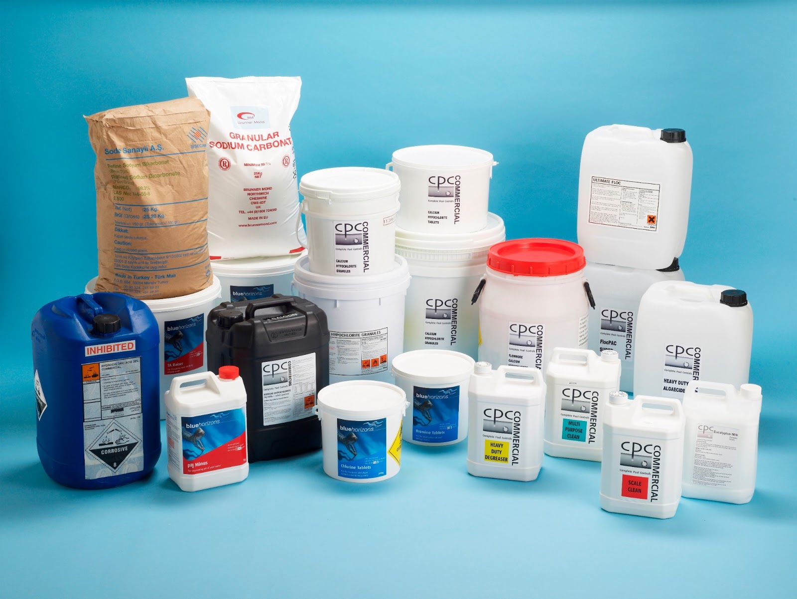 Commercial Pool Chemicals Full Range 