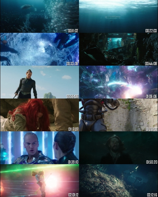 Aquaman 2018 BRRip 720p 480p Dual Audio Hindi English Full Movie Download