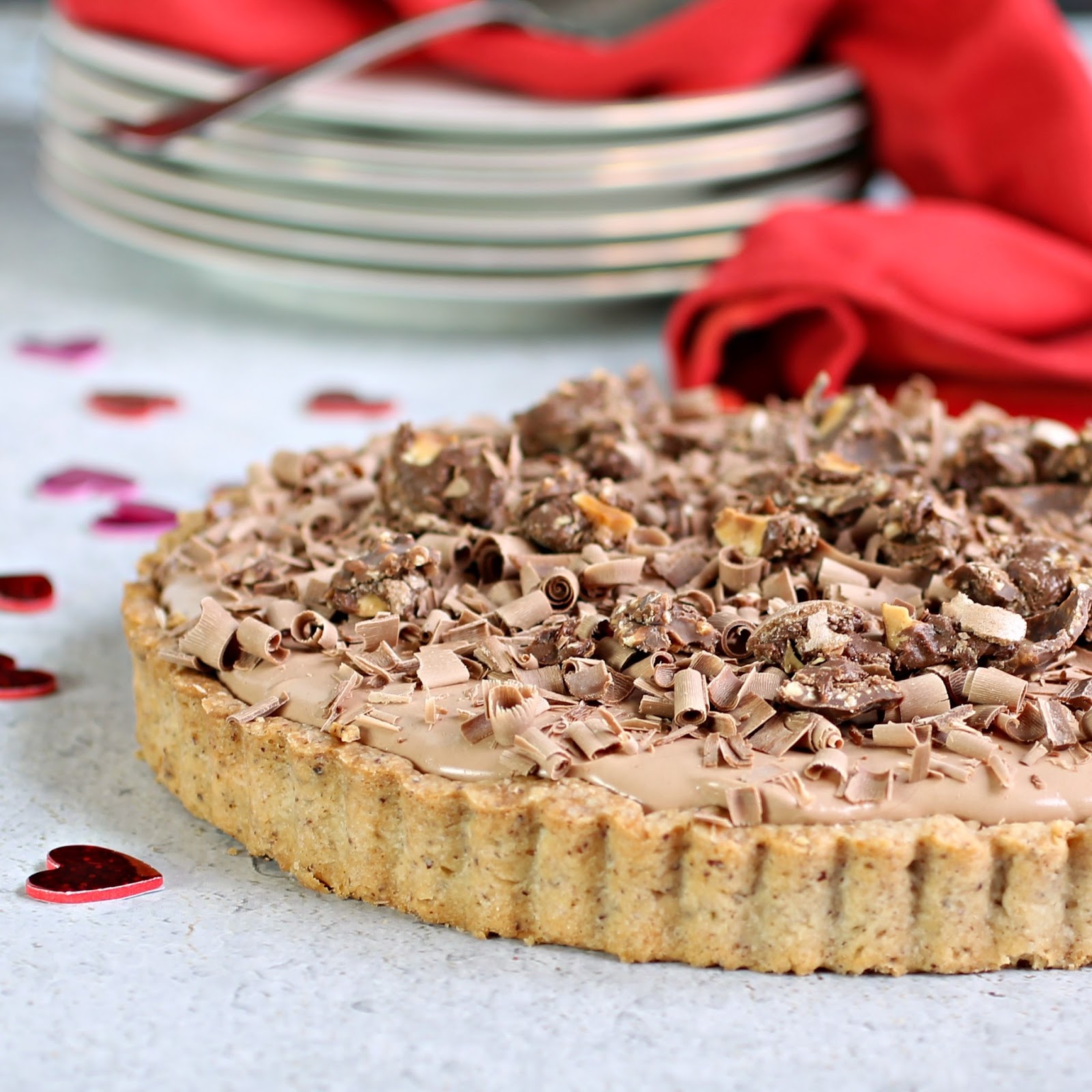 Hungry Couple Hazelnut Chocolate Cream Tart