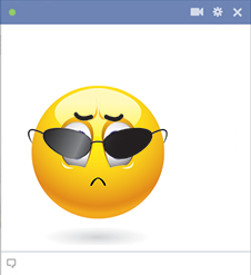 Arrogant Facebook emoticon
