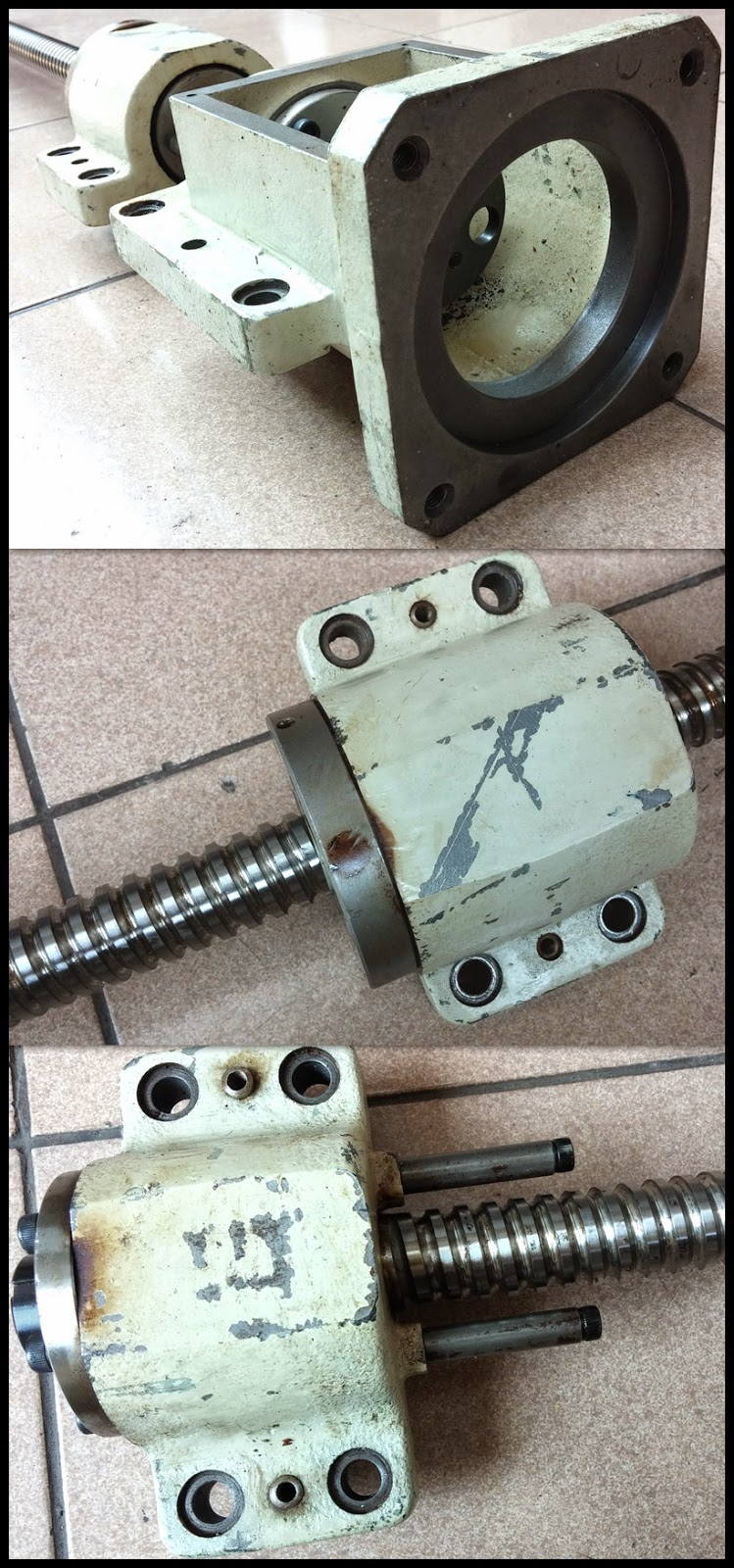 2nd MACHINE Ball screw + support, 580mm travel length