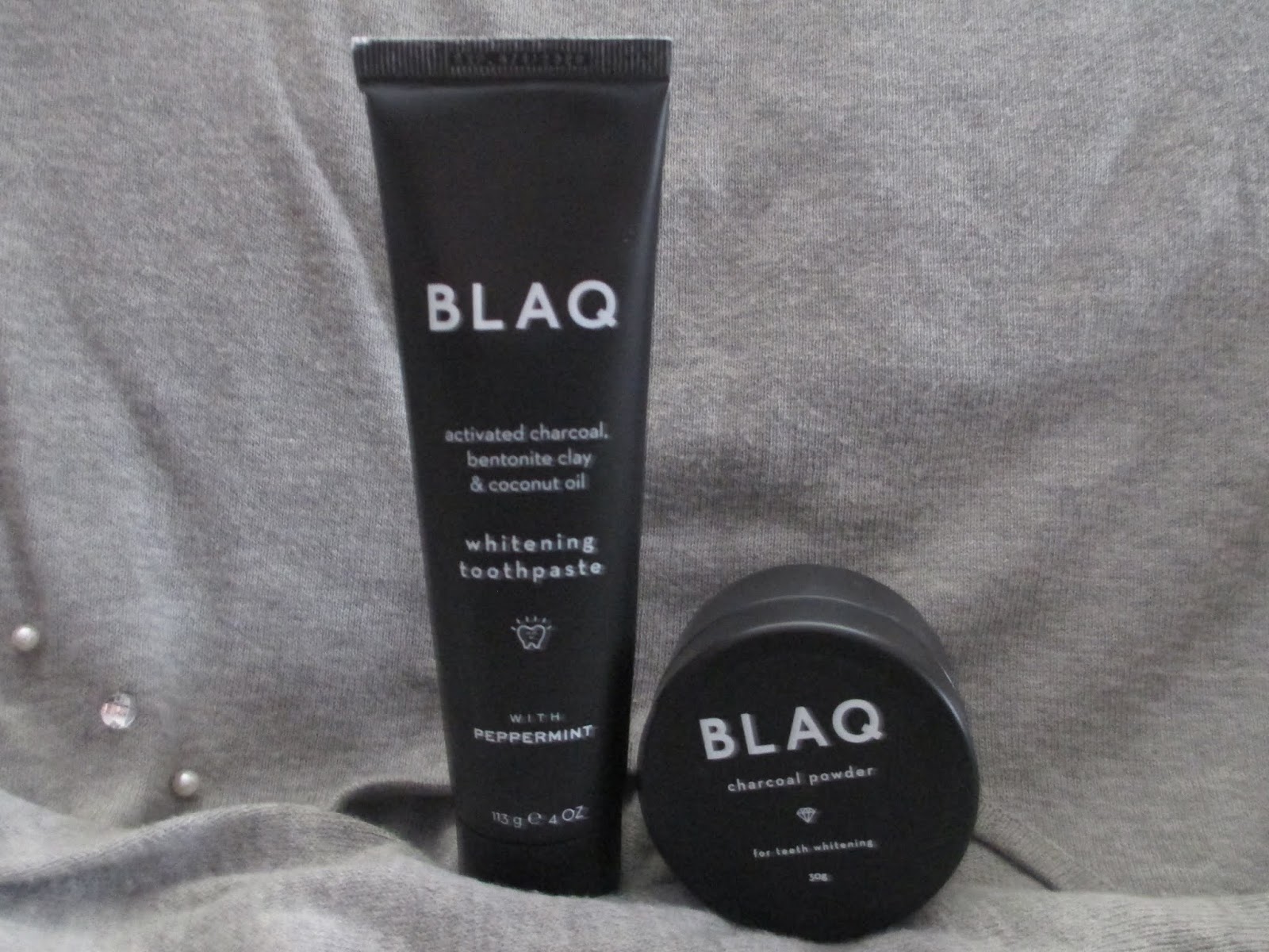 Whats Inside Your Beauty Bag? Blaq Whitening Toothpaste and Charcoal