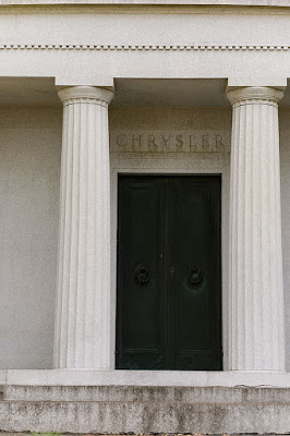 Entrance to Walter Chrysler's Mausoleum at Sleepy Hollow Cemetery