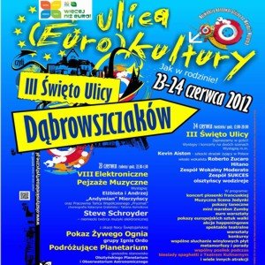 Plakat promujący III Święto ulicy Dąbrowszczaków