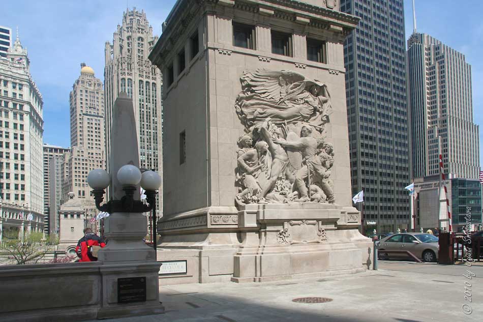 Chicago Architecture & Cityscape Site of Battle of Fort Dearborn