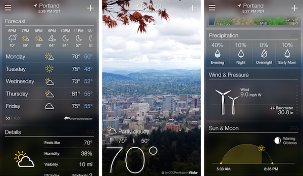Weather Pod iphone app