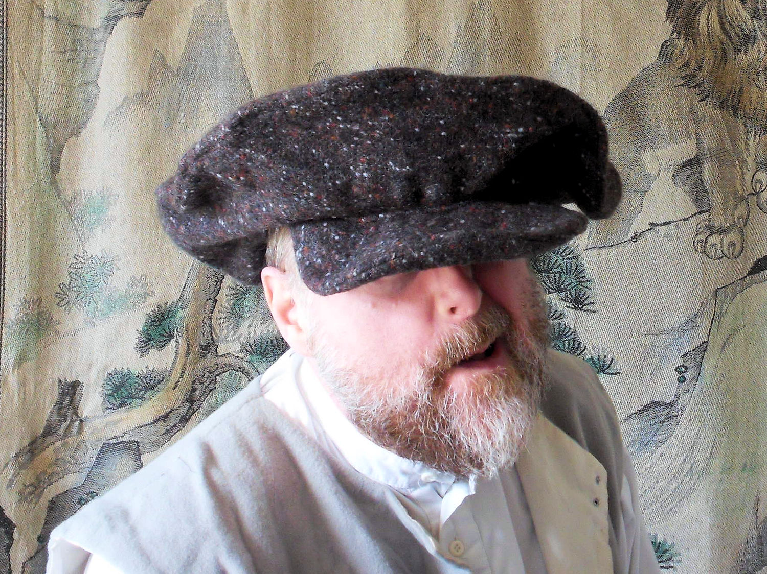 oversized flat cap