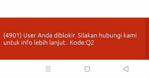 BRI Banking Terblokir Kode Q2 BRI Banking Terblokir Kode Q2