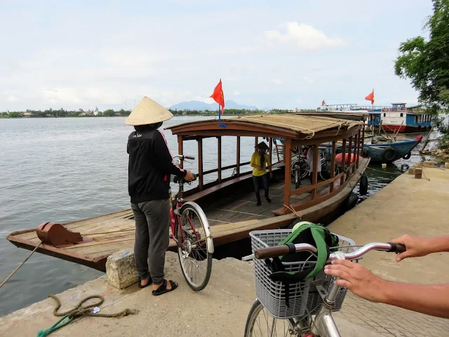 Bicycle ferry near Hoi An Vietnam
