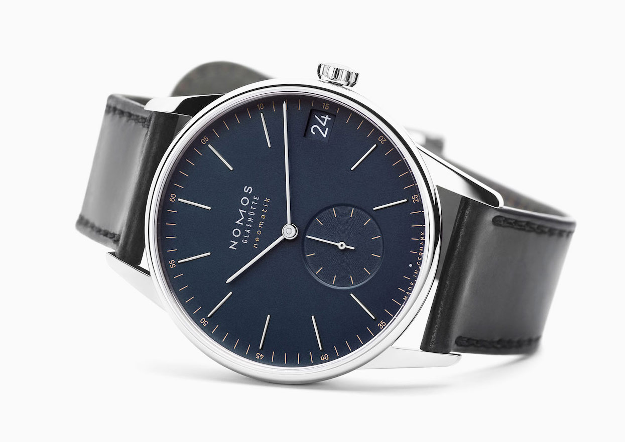 Nomos Glashutte Orion Neomatik 41 Date Olive Gold And Midnight Blue Time And Watches The Watch Blog