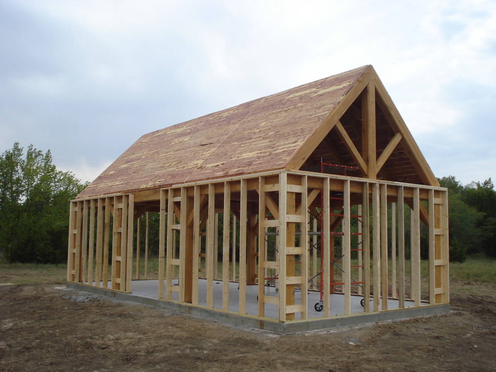 Elderslie Cottage Interior/Exterior Wall and Roof Framing