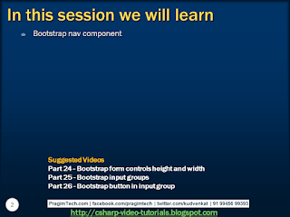Sql server, .net and c# video tutorial: Bootstrap nav component