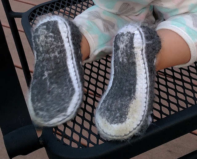 Erin's Crafty Endeavors Nonslip toddler slippers