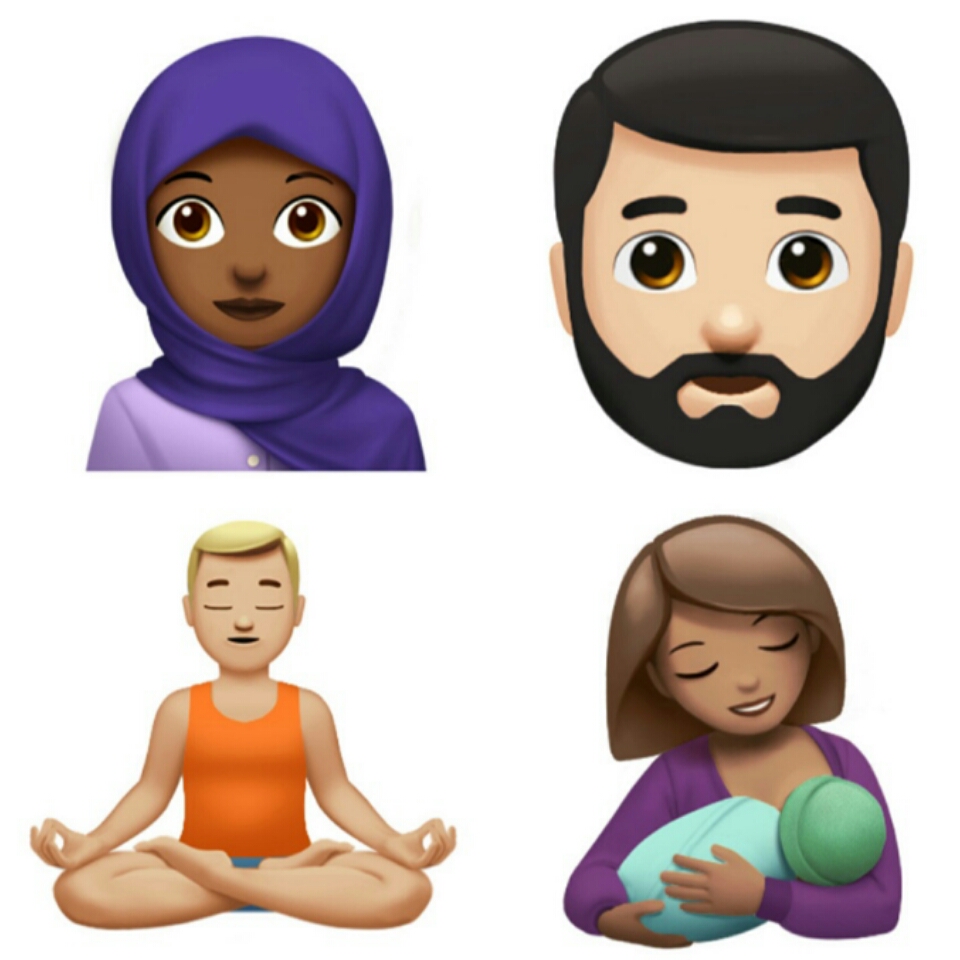 Apple's New Emoji Characters Include An Hijabi And A Bearded Man