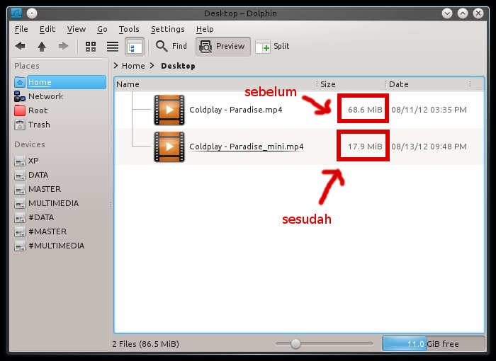 Convert Video MP4 di Linux menggunakan Avidemux Dnaite