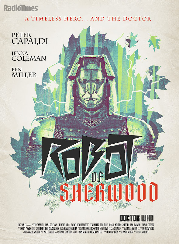 Doctor Who Robot of Sherwood retro poster