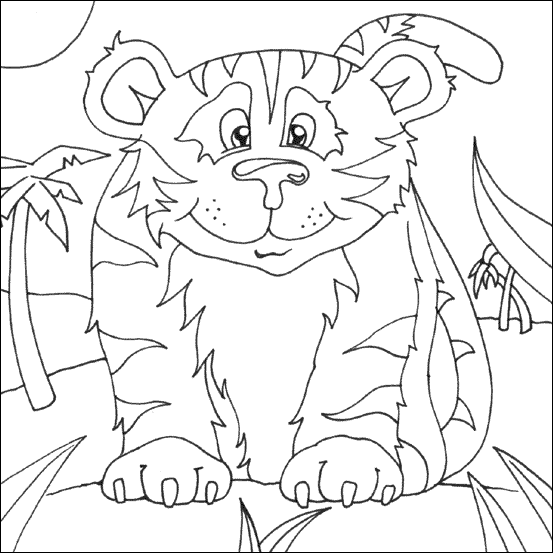 10 Cute Animals Coloring Pages