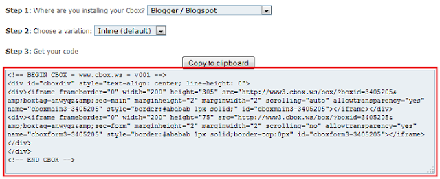Cara Memasang Widget ChatBox CBOX di Blogger dengan Mudah Cara Memasang Widget ChatBox CBOX di Blogger dengan Mudah