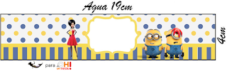 Minions, the Movie: Free Printable Candy Bar Labels. Labels for personalized water bottles