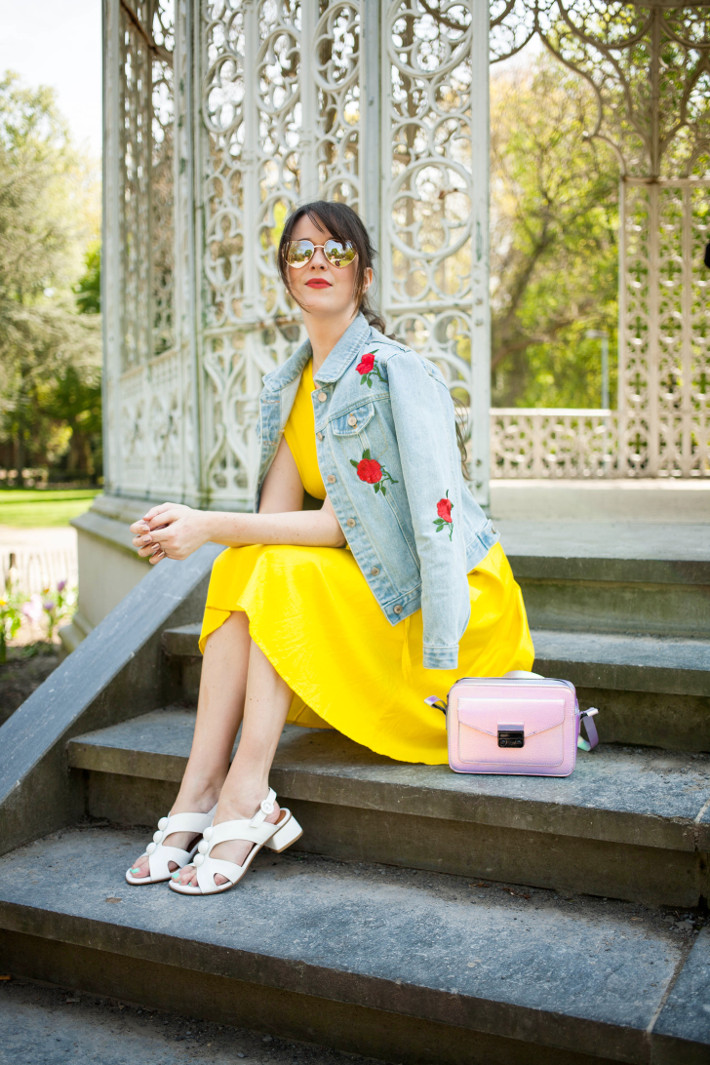 Outfit yellow dress, La La Land moment THE STYLING DUTCHMAN.