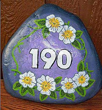 painted address rock rocks painting garden animals stone marker nativity sets identify kind