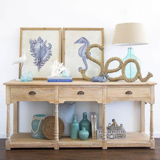 Console Table Coastal Styling Ideas