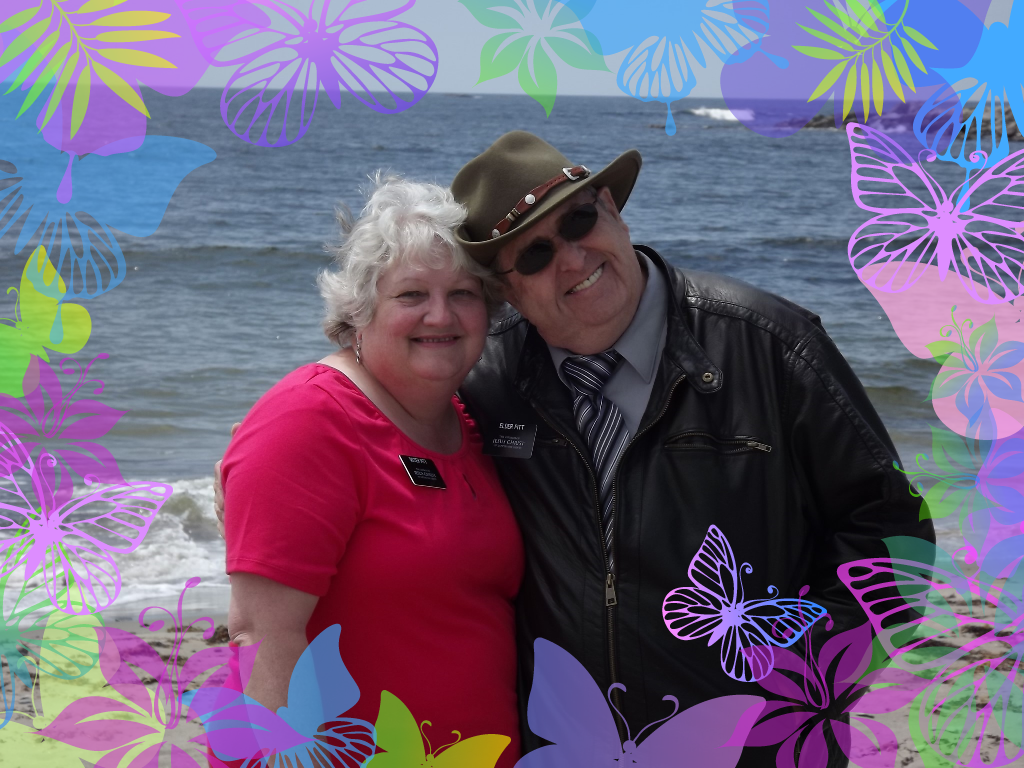 Sidney and Laurence at Martinique Beach