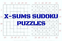 X-Sums Sudoku Variation Puzzles