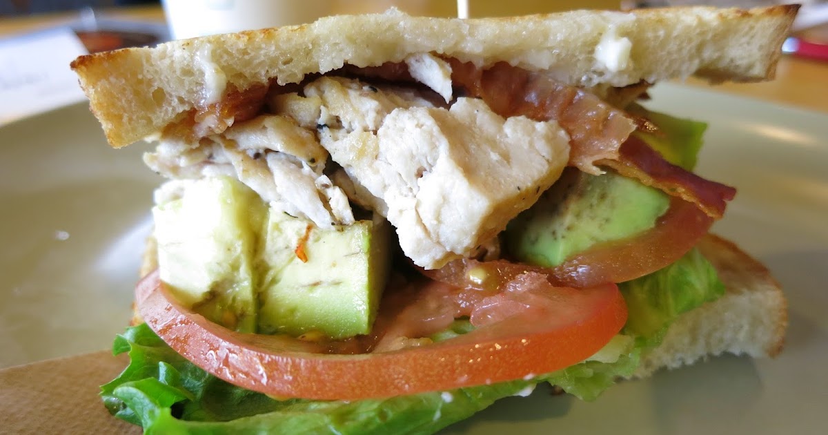 pieces of m Panera's Roasted Turkey & Avocado BLT Signature Sandwich