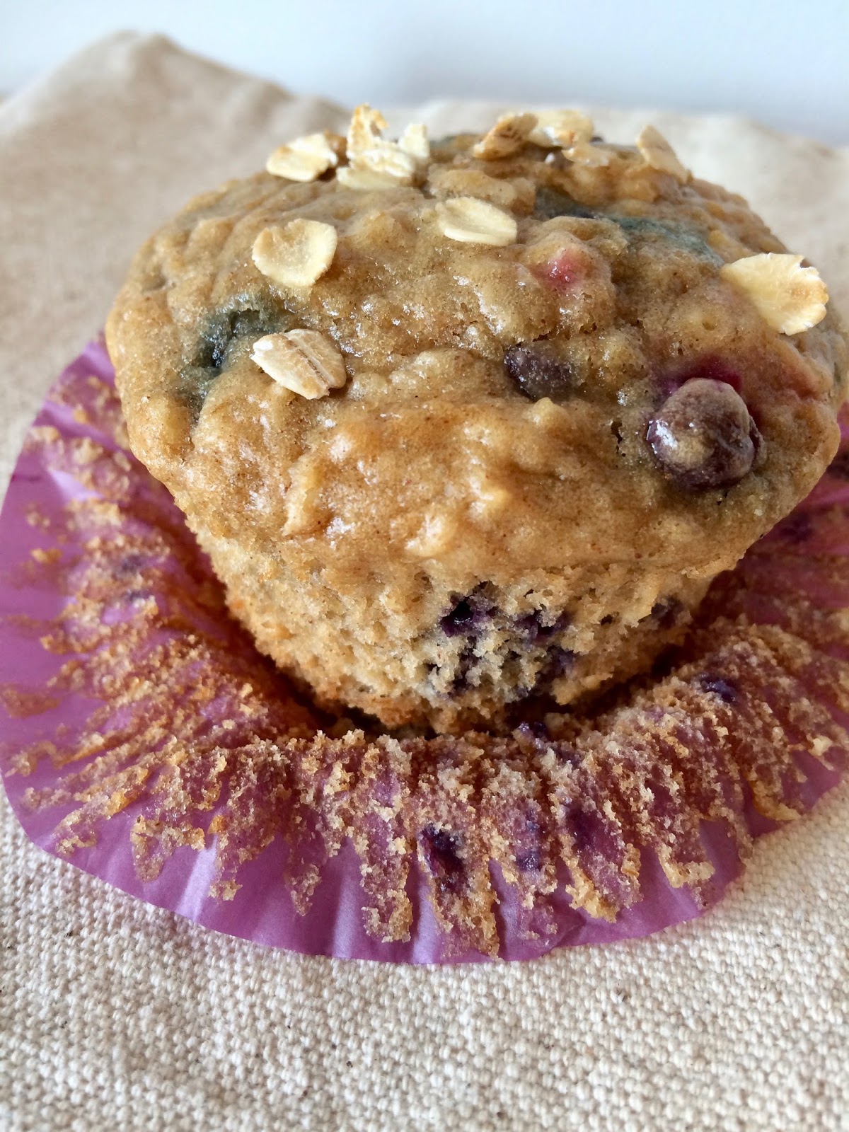 Savory Moments Blueberry oatmeal muffins