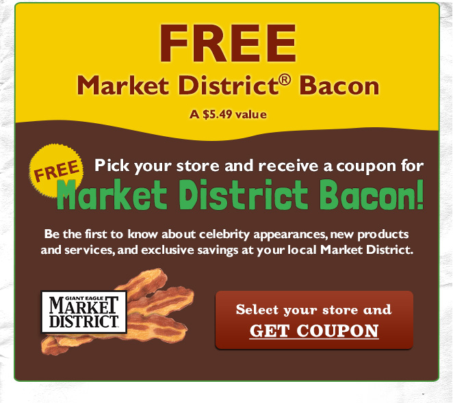 Coupon Clipping Moms Free Market District Bacon at Giant Eagle coupon